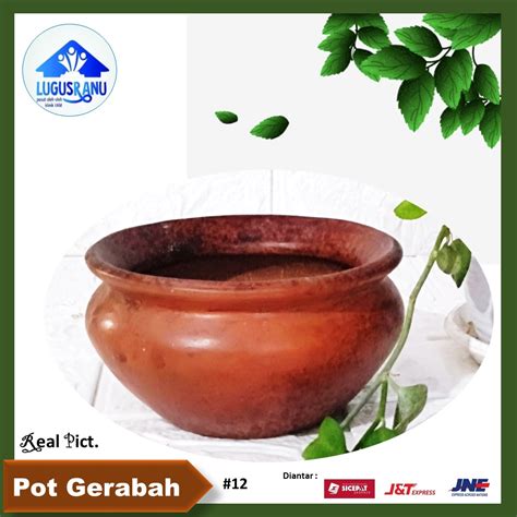 Jual Pot Gerabah Pot Tanaman Hias Hiasan Rumah Cantik Pot Bunga Tanpa