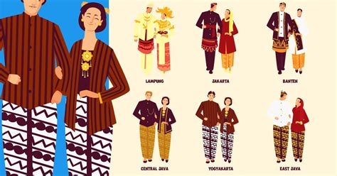 Indonesian Traditional Attire Character Vol 3 Illustrations Ft