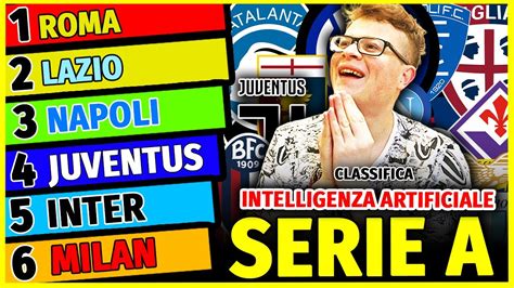 L INTELLIGENZA ARTIFICIALE Ha SVELATO La CLASSIFICA FINALE Di SERIE A