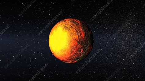 Artist Impression Of Kepler B Stock Video Clip K