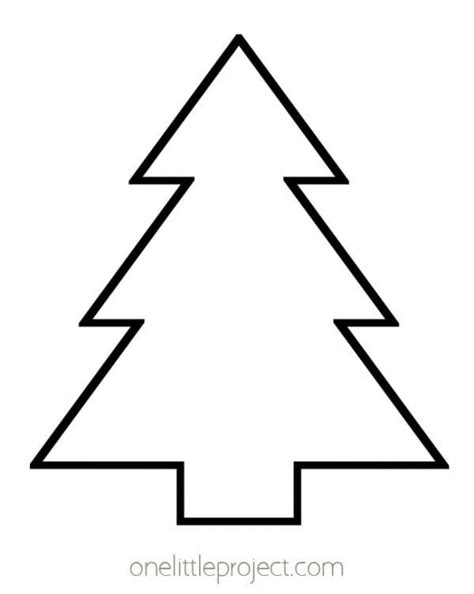 Printable Christmas Tree Outline