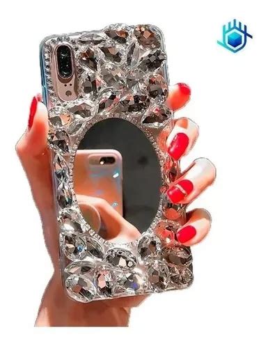 Funda Huawei Espejo Colgante Piedras Dama Lujo Diamantes Cas