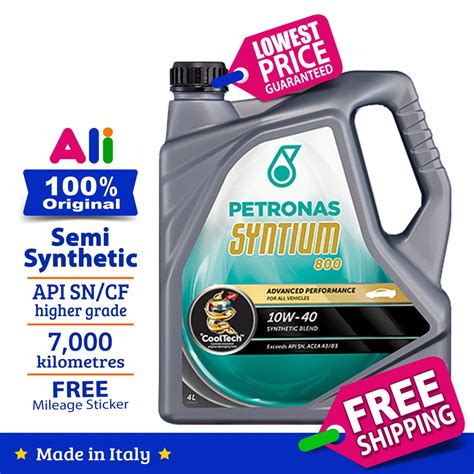 Original Petronas Syntium 800 SN CF 10W 40 10W40 Semi Synthetic