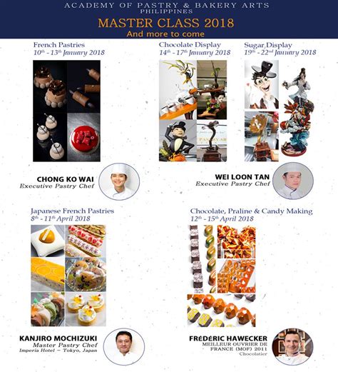 Apca Malaysia Pastry And Culinary Schools January 2018