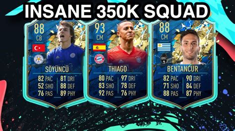 INSANE 350K HYBRID SQUAD BUILDER FIFA 20 FT SOYUNCU THIAGO