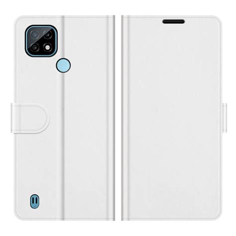 Para Oppo Realme C R Textura Funda Protectora De Flip Horizontal