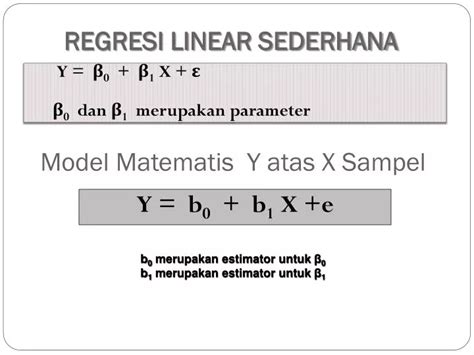 Ppt Regresi Linear Sederhana Powerpoint Presentation Free Download Id 3242819