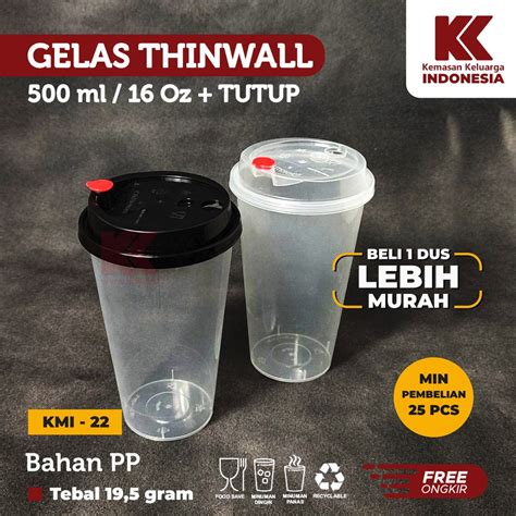 Jual Cup Injection Oz Ml Tutup Gelas Thinwall Gelas Inject