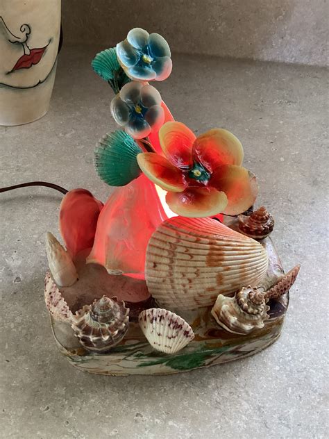 Vintage Sea Shell Lamp Vintage Shell Lamp Vintage Sea Shell Etsy