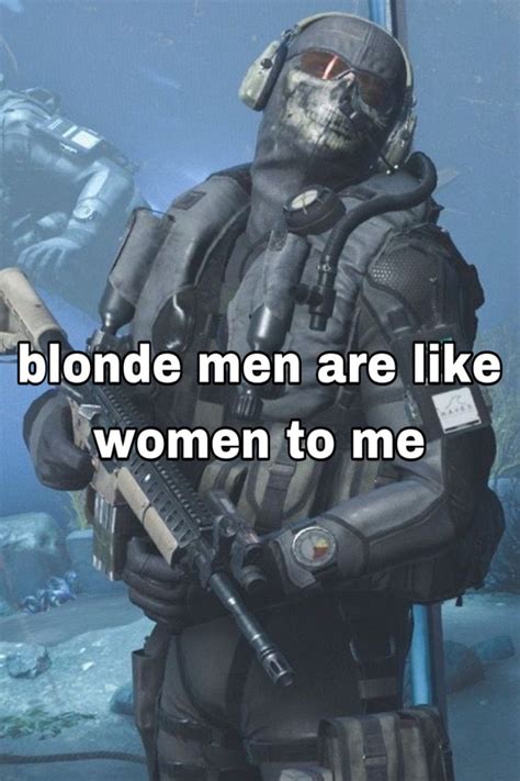Cod Memes Call Off Duty Call Of Duty Ghosts Blonde Guys Masked Man Big Guys British Men
