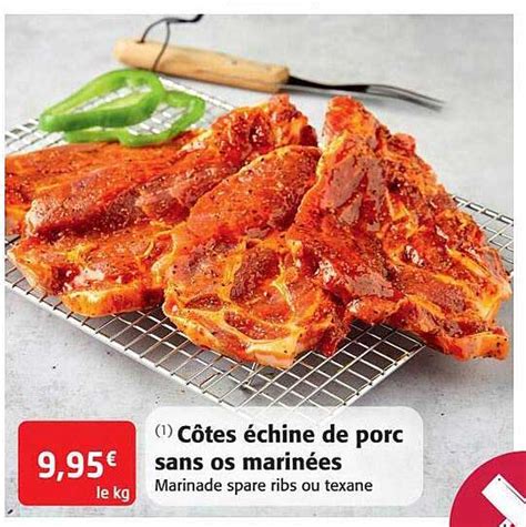 Promo Côtes échine De Porc Sans Os Marinées chez Colruyt iCatalogue fr