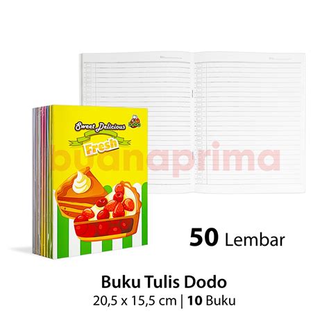 Jual Buku Tulis Pendek Dodo Lembar Per Buku Notebook Sekolah