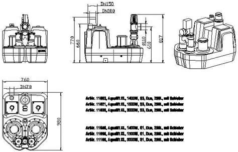 Cad Detail Kessel Hebeanlage Aqualift F Xl L Duo Spf S