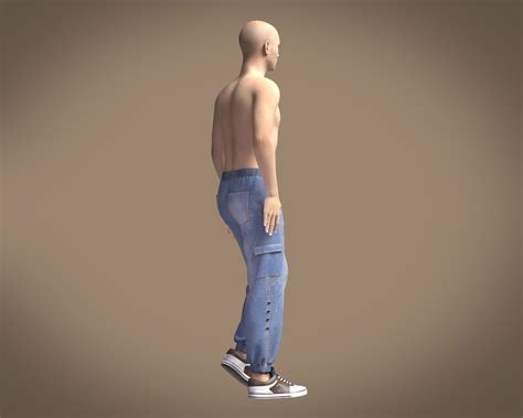 Denim Wash Pant Model Turbosquid