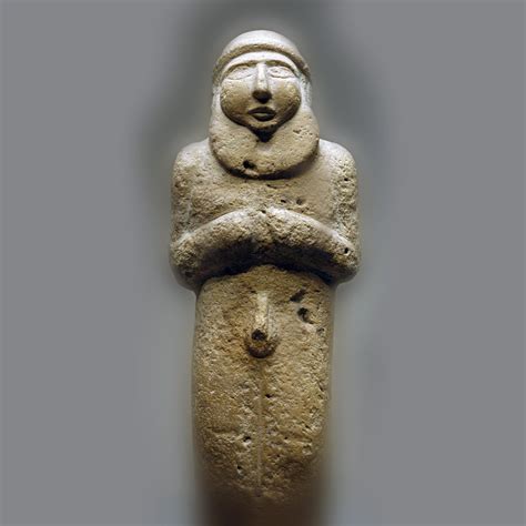 Bearded Man Priest King Mesopotamia Ancient Sumer Limestone