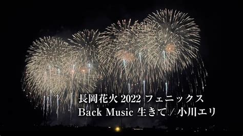 2022 長岡花火 3年ぶりの復活！5分フルバージョン 復興祈願花火フェニックス 〜backmusic 生きて小川エリver〜 Youtube