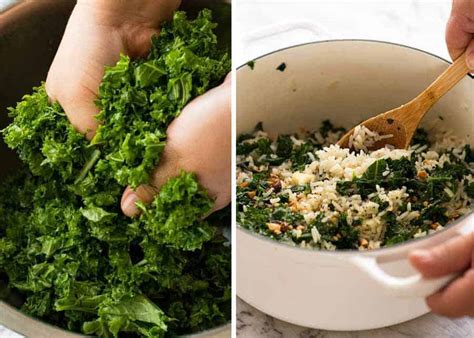 Garlic Butter Rice With Kale Recipetin Eats