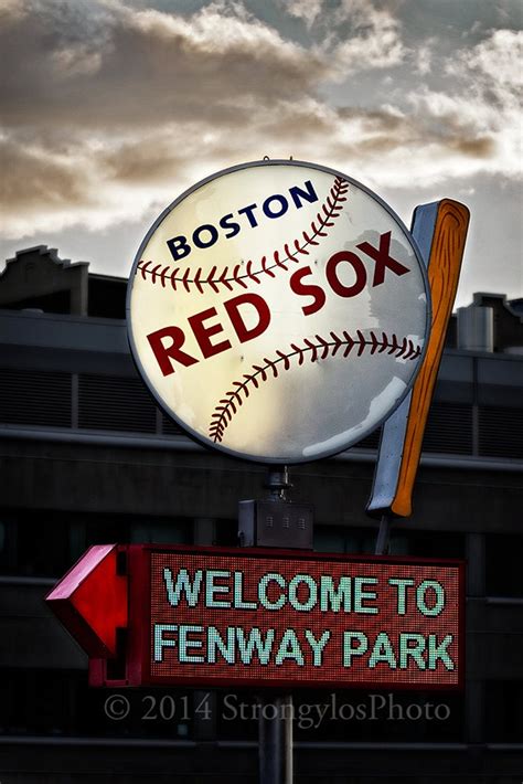 Fenway Park Spinning Baseball And Bat Sign Boston Red Sox Etsy