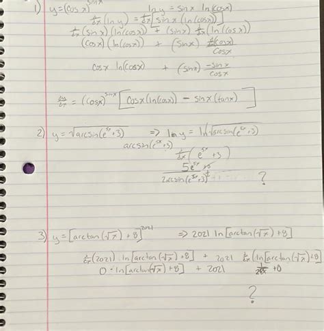 Solved SM 1 y=(cosa) Tay = Sax Incox) exlay) = sinx (in | Chegg.com