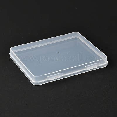 Wholesale Rectangle Polypropylene PP Plastic Boxes Pandahall