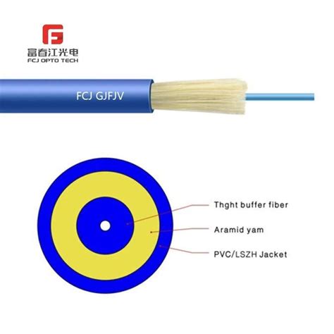 Fcj Gjpfjv Indoor Tight Buffer Fiber Cable Core Gjfjv Optical Fiber