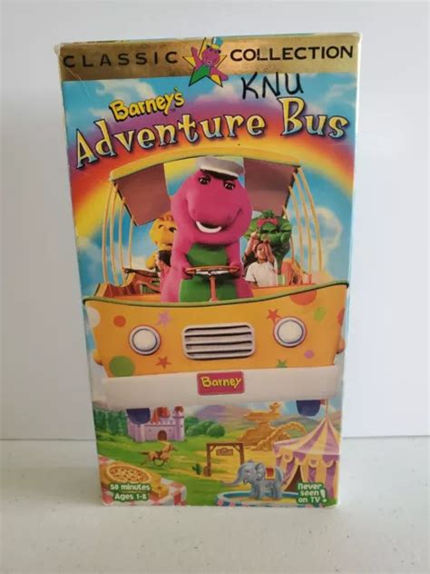 BARNEY BARNEYS Adventure Bus VHS 1997 Collection Classique 1 8