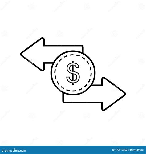 Exchange Vector Icon Export Or Import Illustration Sign Trade Symbol