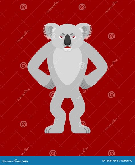 Koala Angry Emoji Koala Bear Evil Emotions Avatar Beast Aggressive