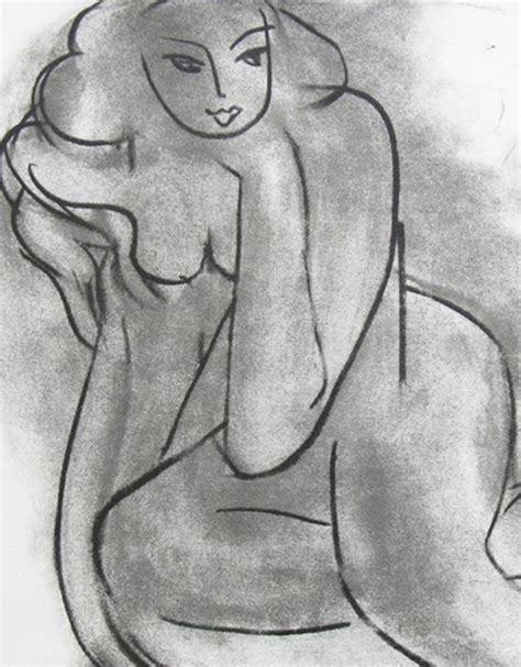 Henri Matisse 1869 1954 Nudo Femminile After Litografia Firmata