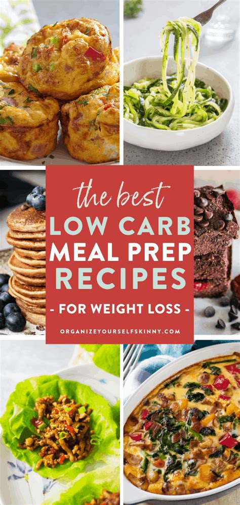 Low Carb Meal Prep - Organize Yourself Skinny