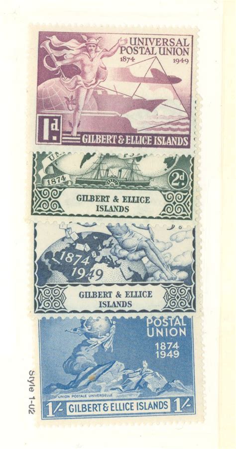 Gilbert Ellice Islands Mint Nh Single Complete Set