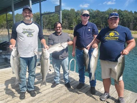 Beaver Lake Striped Bass Fishing Report Guided Striper