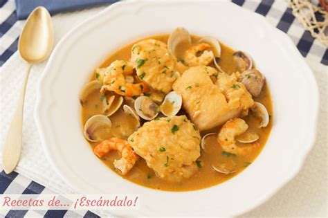 Receta De Merluza A La Marinera Con Almejas Y Langostinos Recetas De ¡escándalo