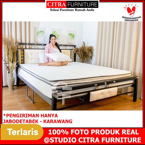 Jual Citra Furniture Shumo Ranjang Besi Minimalis Dipan Divan Besi