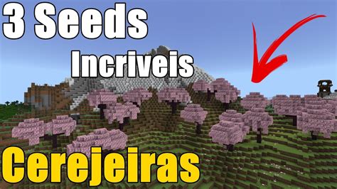 Seeds Sementes O Novo Bioma De Cerejeiras Minecraft Youtube