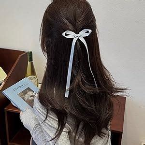 Amazon Eliongpu Pcs Bow Hair Clips With Long Tail Tassel