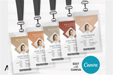 Editable Id Card Canva Template Graphic By An Graphics · Creative Fabrica