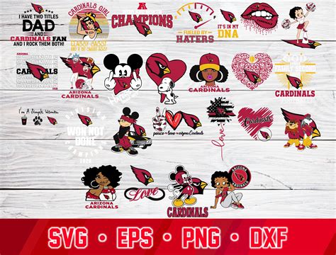 Arizona Cardinals Svg Bundle Arizona Cardinals Svg Dxf Eps Inspire