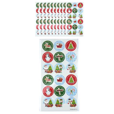 Assorted Christmas Stickers Pack Of 180 Partyrama