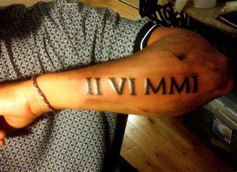 Roman Numeral Forearm Tattoo Designs Ideas And Meaning Tattoos For You