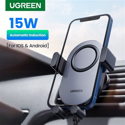 Ugreen Titular Do Telefone Do Carro Carregador Sem Fio W Qi Para