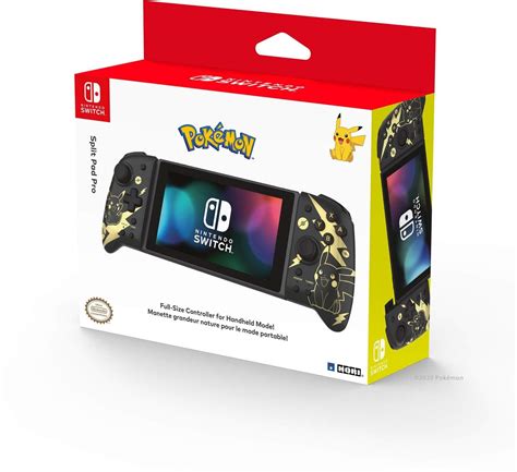 Hori Nintendo Switch Split Pad Pro Pokemon Black Gold Pikachu By