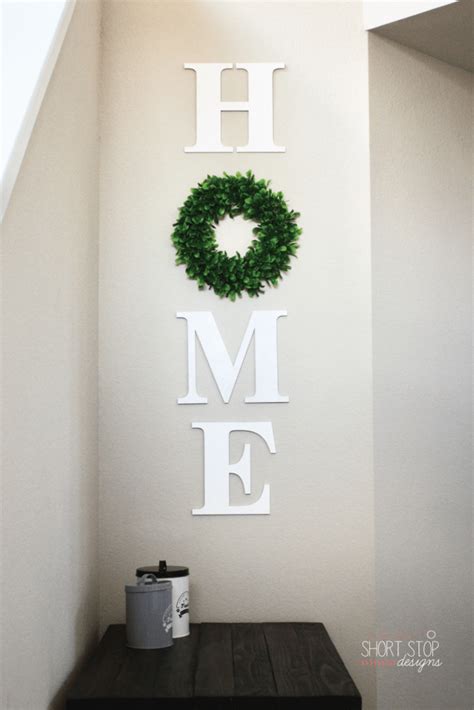 DIY ‘HOME’ Wall Art – Short Stop Designs