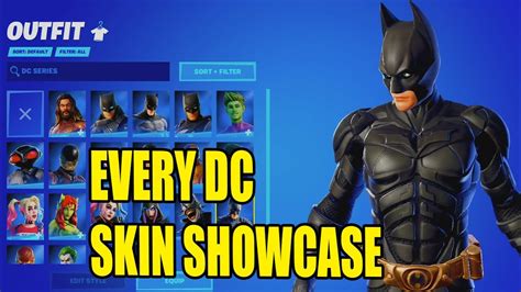 Every Dc Series Skin In Fortnite Youtube