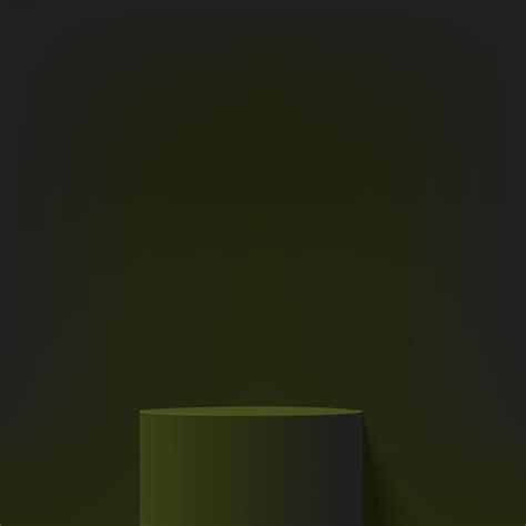 Premium Vector 3d Dark Green Color Podium And Minimal Dark Green