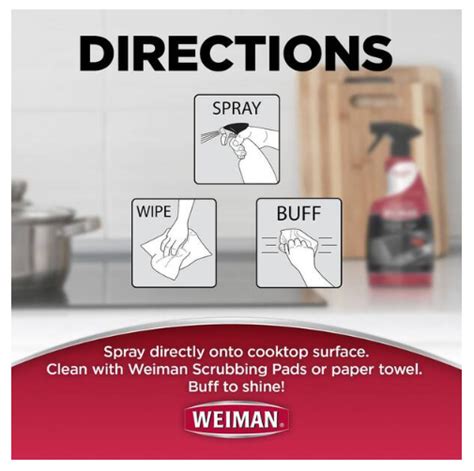 Weiman 22 Oz Stovetop Cleaner For Daily Use Spray 3 Pack Ebay