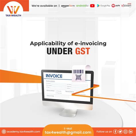 Applicability Of E Invoicing Under Gst Academy Tax Wealth