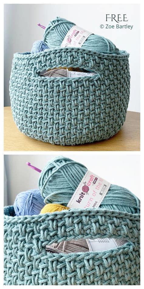 Spike Stitch Basket Free Crochet Patterns Diy Magazine Basket Weave