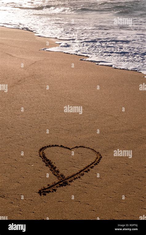 Beach Hintergrundbilder Sonnenuntergang Am Strand Mit Herz