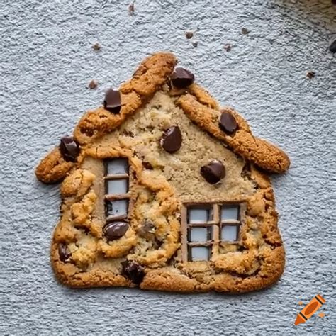 House With The Texture Of A Chocolate Chip Cookie On Craiyon